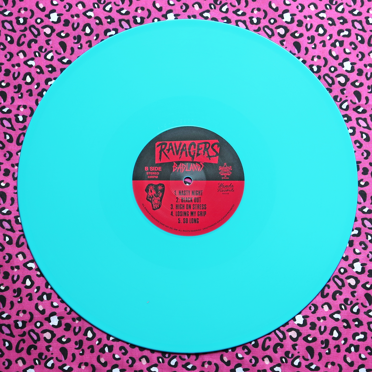 Ravagers- Badlands LP ~WANDA RECORDS / RARE OPAQUE BLUE WAX!