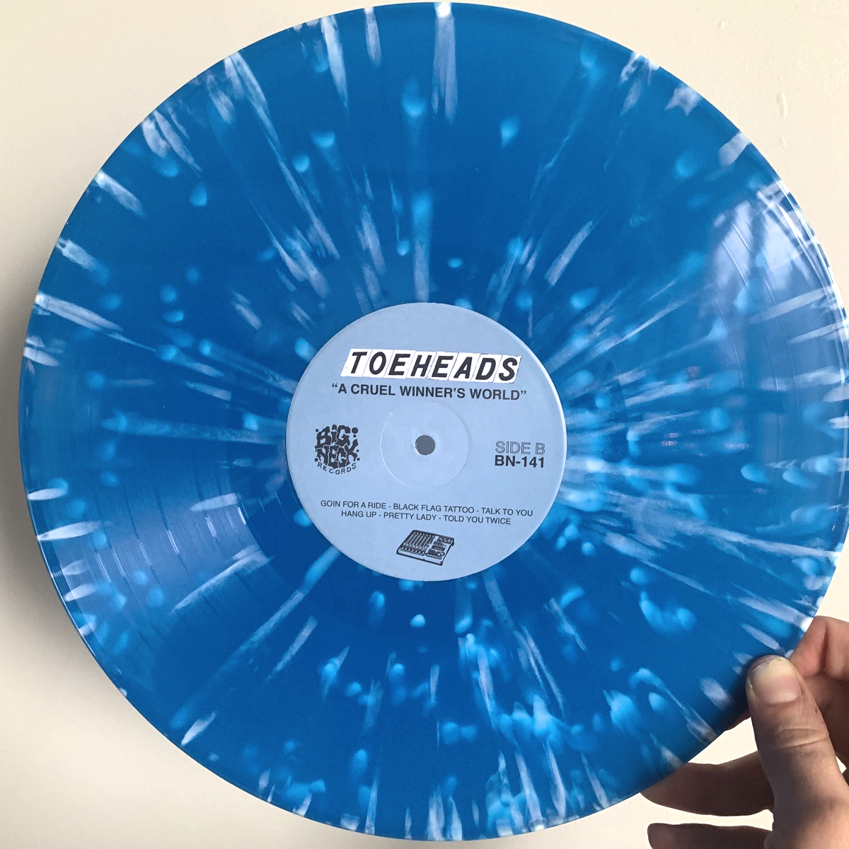 Toeheads- A Cruel Winner's World LP ~BLUE VINYL / WHITE SPLATTERS LTD TO 200!