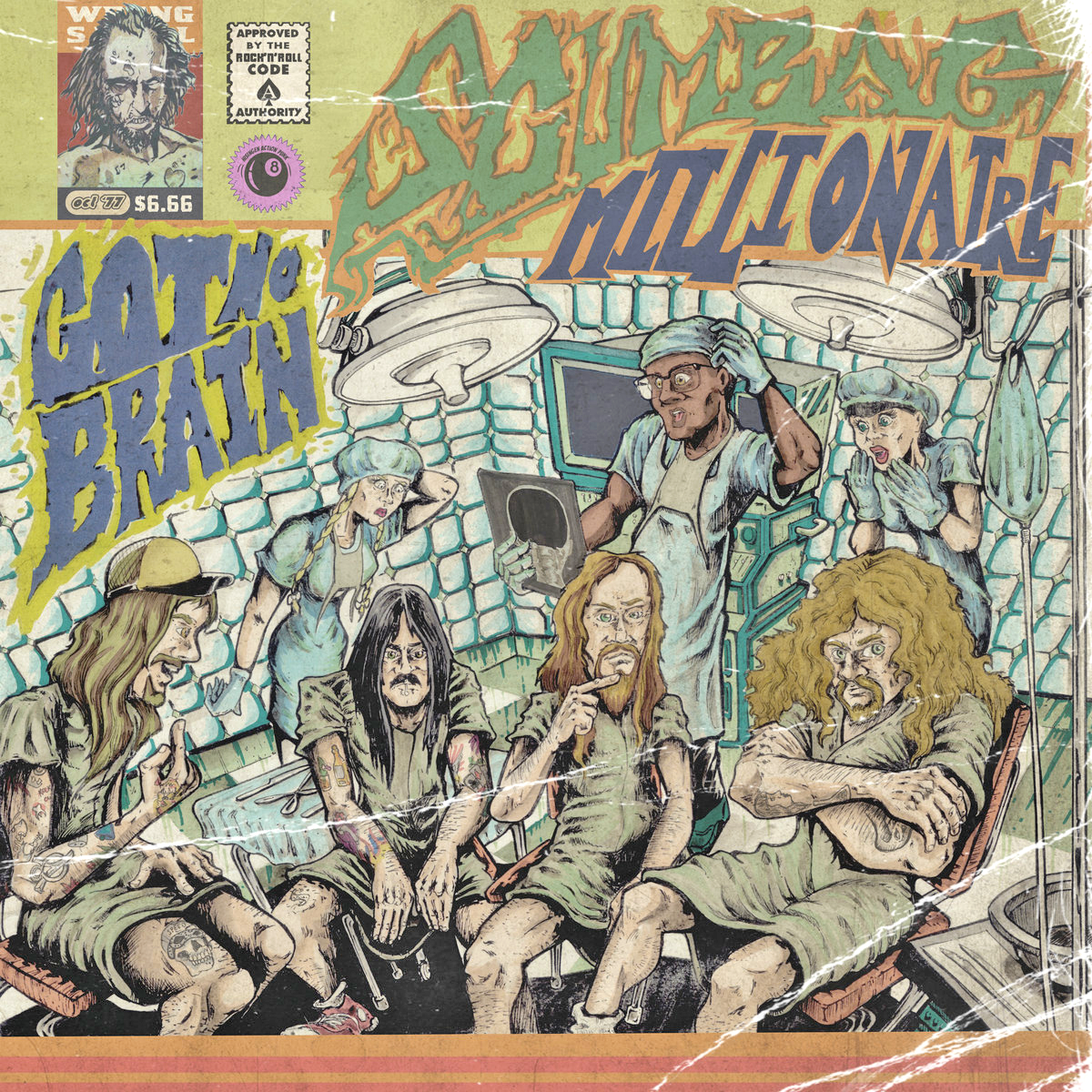 Scumbag Millionaire- Got No Brain LP ~HELLACOPTERS / RARE LIMITED TO 200 COPIES!