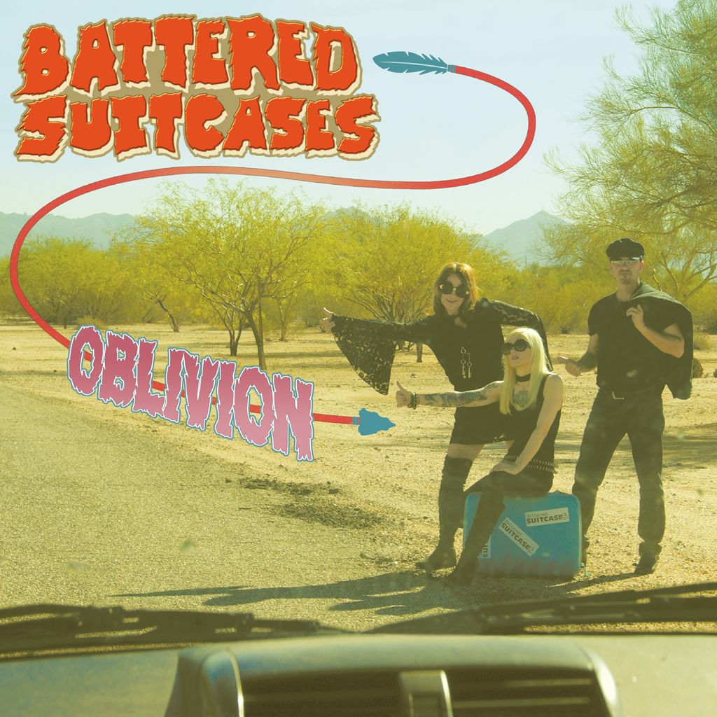 Battered Suitcases- Oblivion LP ~RED VINYL + BUTTON BUNDLE LTD TO 100!