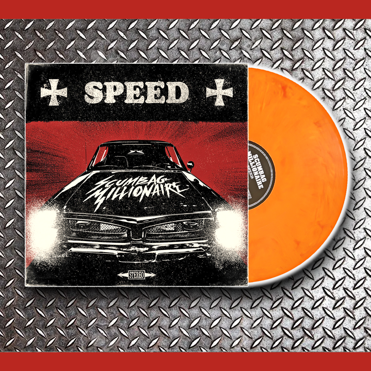 Scumbag Millionaire- Speed LP ~RARE FLAMING NEON ORANGE WAX!