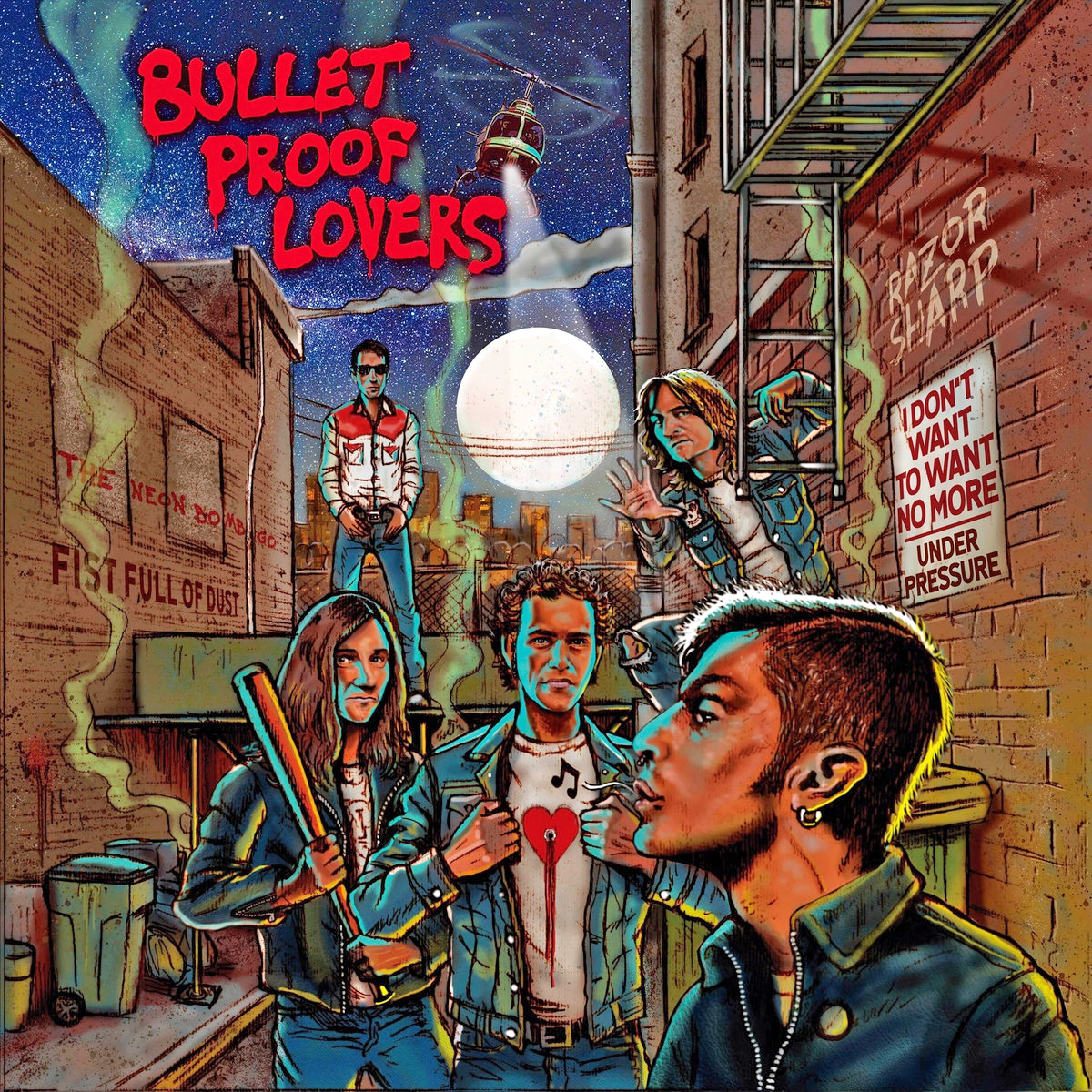 Bullet Proof Lovers- S/T LP ~GHOST HIGHWAY RECORDINGS!