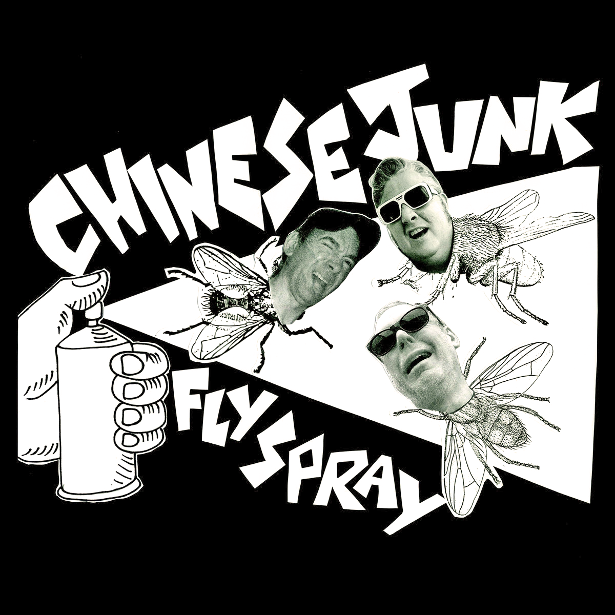 Chinese Junk - Fly Spray LP ~RARE CLEAR WAX W/ WHITE SMOKE + INCLUDES 24 PAGE COMIC BOOK!