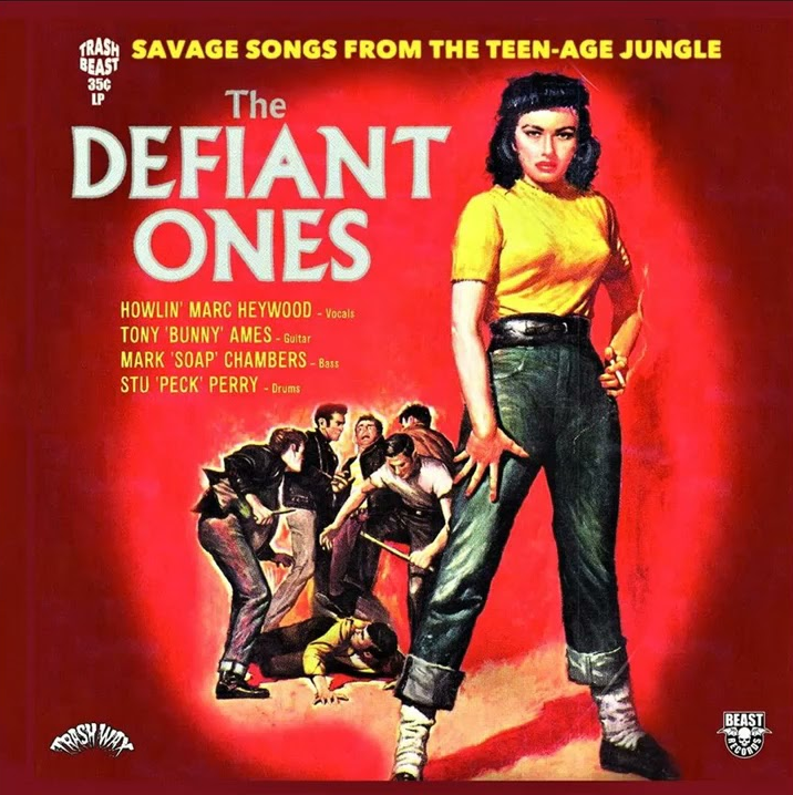 The Defiant Ones- Savage Songs From The Teen-Age Jungle LP ~CRAMPS!