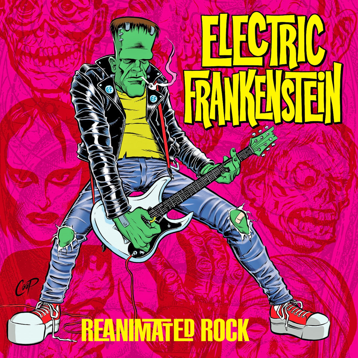 Electric Frankenstein- Reanimated Rock LP ~LIMITED RED + PINK SMASH WAX!