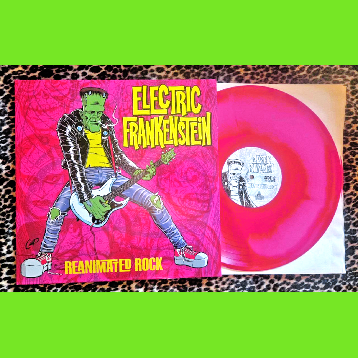 Electric Frankenstein- Reanimated Rock LP ~LIMITED RED + PINK SMASH WAX!