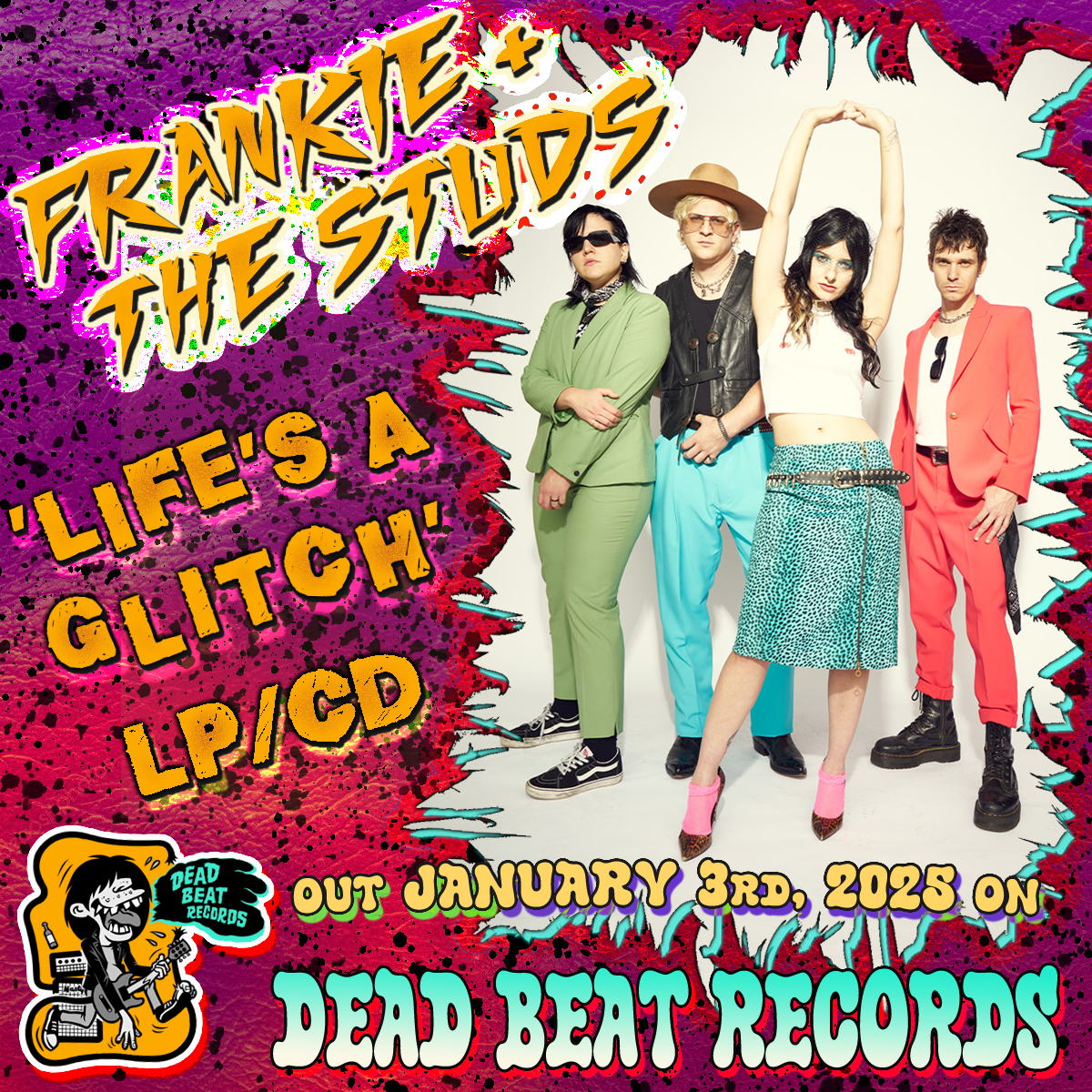 Frankie + The Studs- Life’s A Glitch CD ~W/ 2 UNRELEASED BONUS TRACKS!