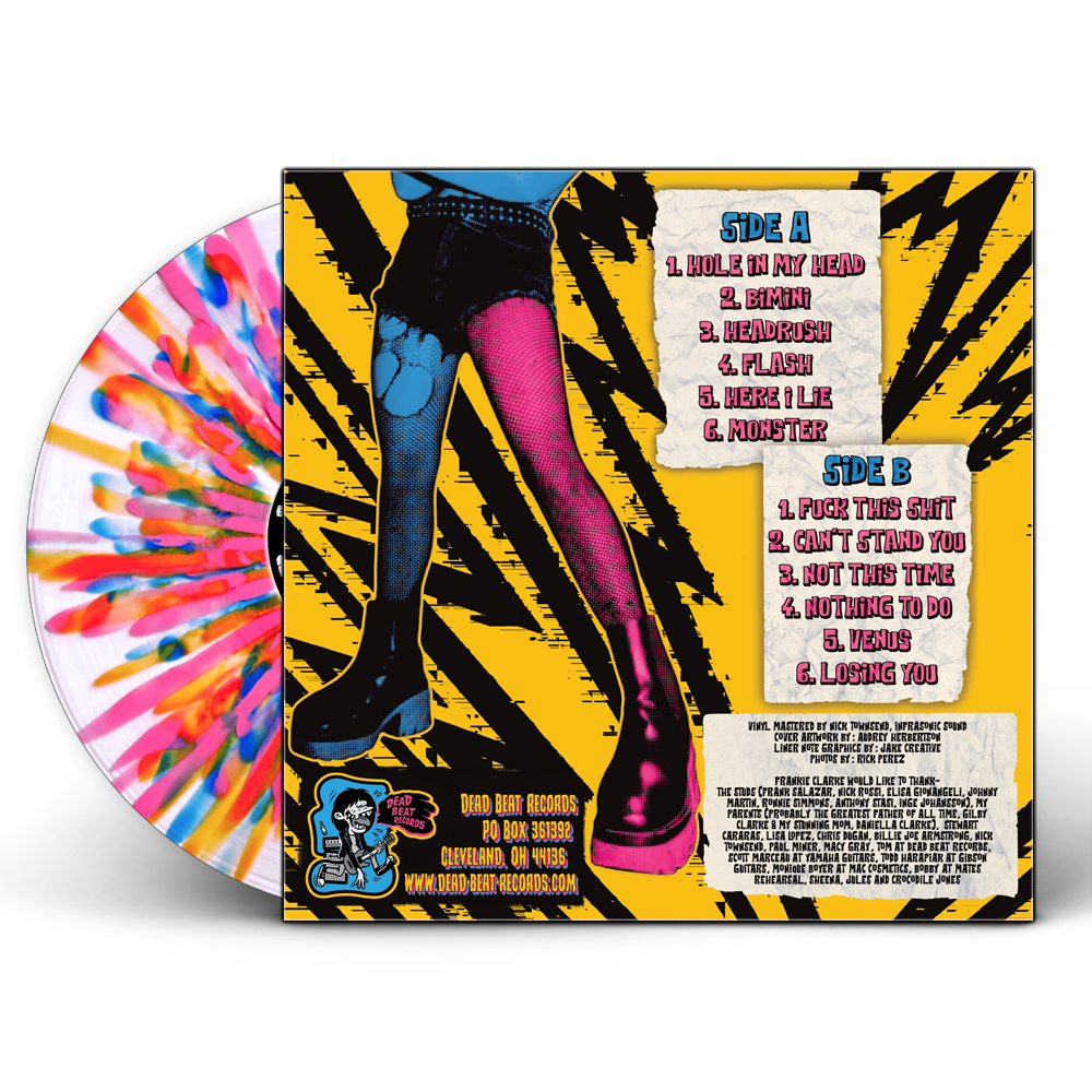 Frankie + The Studs- Life’s A Glitch LP ~SPECIAL EDITION: PINK, ORANGE + BLUE SPLATTER WAX LTD TO 100!