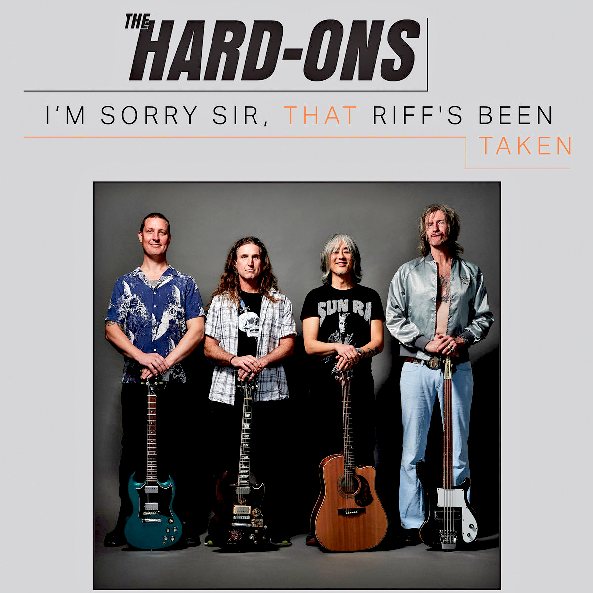 Hard-Ons - I'm Sorry Sir, That Riff's Been Taken LP ~RARE TRANSPARENT SEAGLASS COLORED WAX!