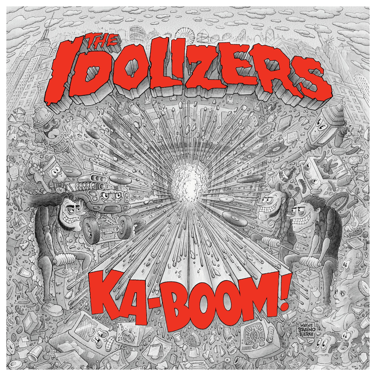 The Idolizers- KA-BOOM! LP ~RARE WHITE WAX!