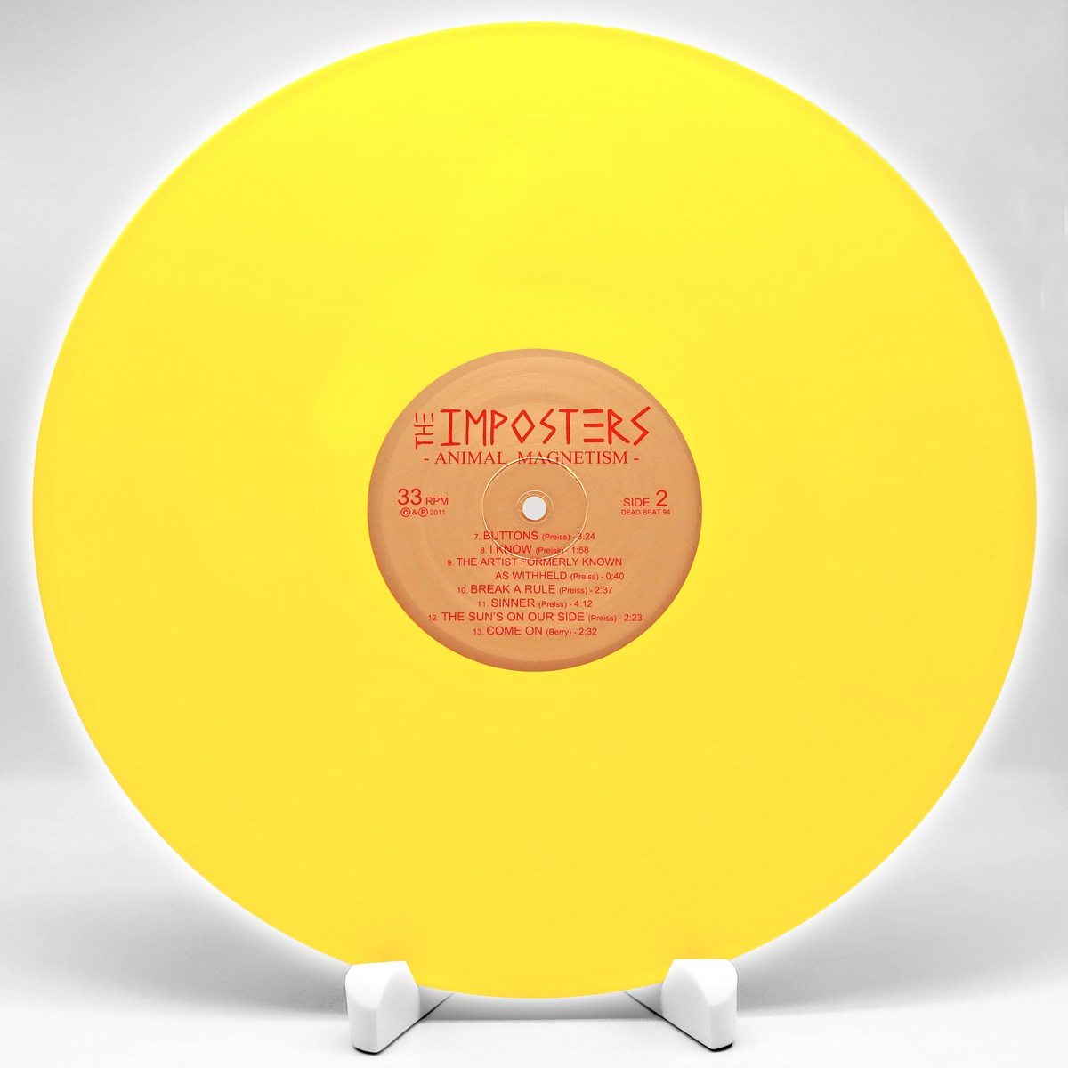 The Imposters - Animal Magnetism LP ~RARE YELLOW WAX!