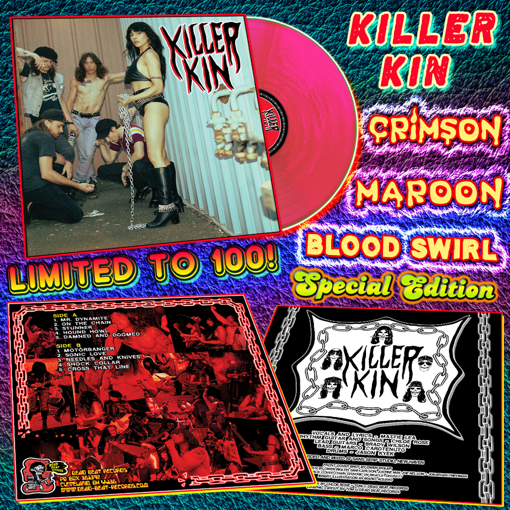 Killer Kin- S/T LP ~CRIMSON MAROON BLOOD SWIRL SPECIAL EDITION LIMITED
