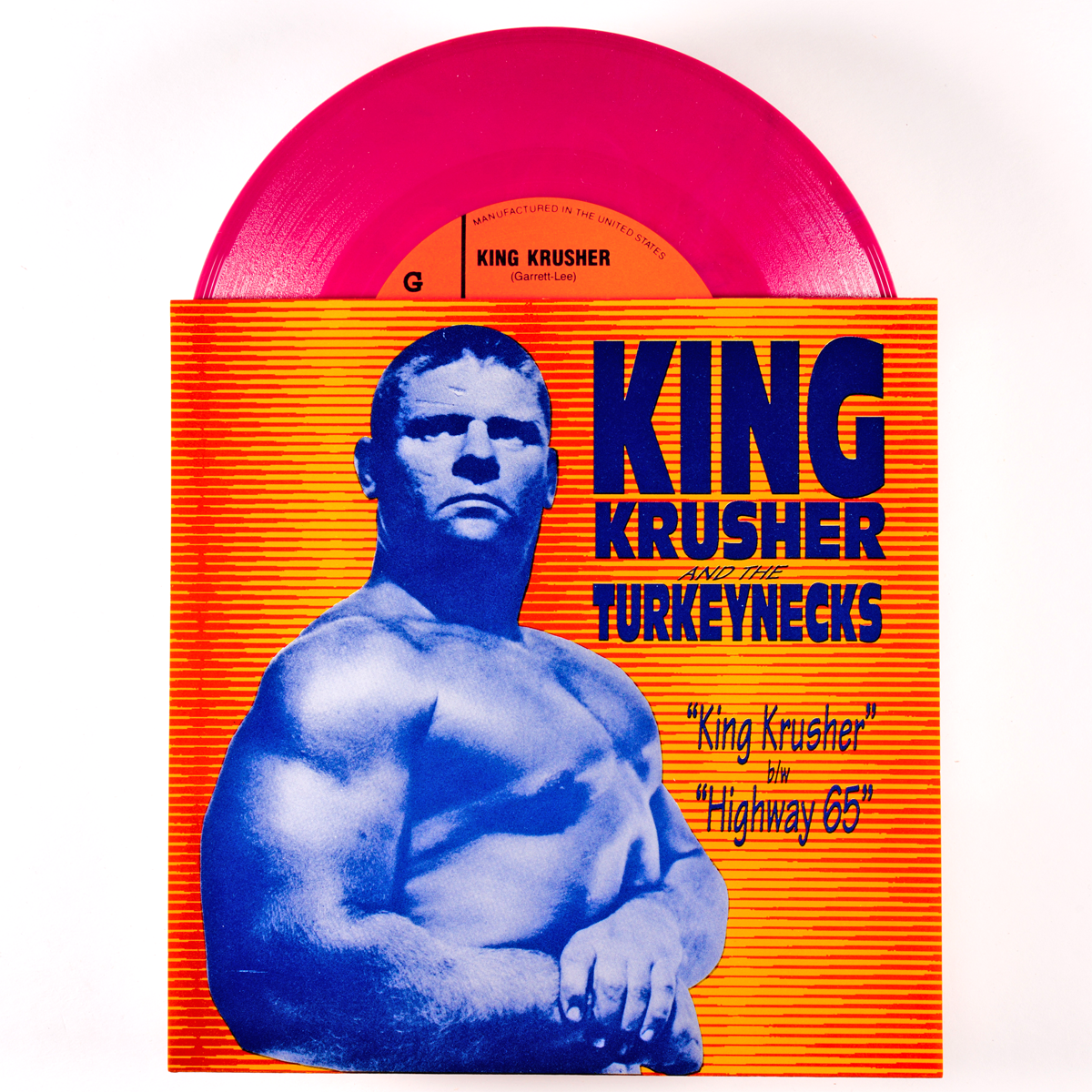 King Krusher And the Turkeynecks 7" ~REISSUE / RARE MAGENTA WAX!