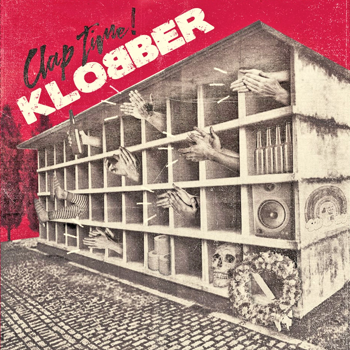 Klobber- Clap Time LP ~ELECTRIC FRANKENSTEIN / RARE RED WAX LTD TO 100!
