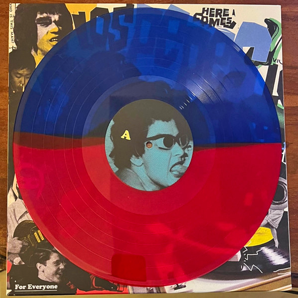 Los Pepes- For Everyone LP ~RARE HALF RED / HALF BLUE SPLIT COLORED WAX LTD TO 200!