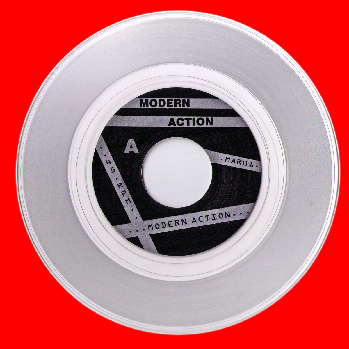 Modern Action- S/T 7" ~REISSUE :  RARE CLEAR WAX / EX BRIEFS!