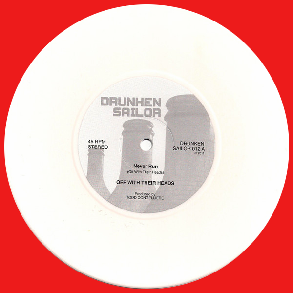 Discharge / Off With Their Heads- Split 7" ~RARE WHITE WAX LTD TO 240!