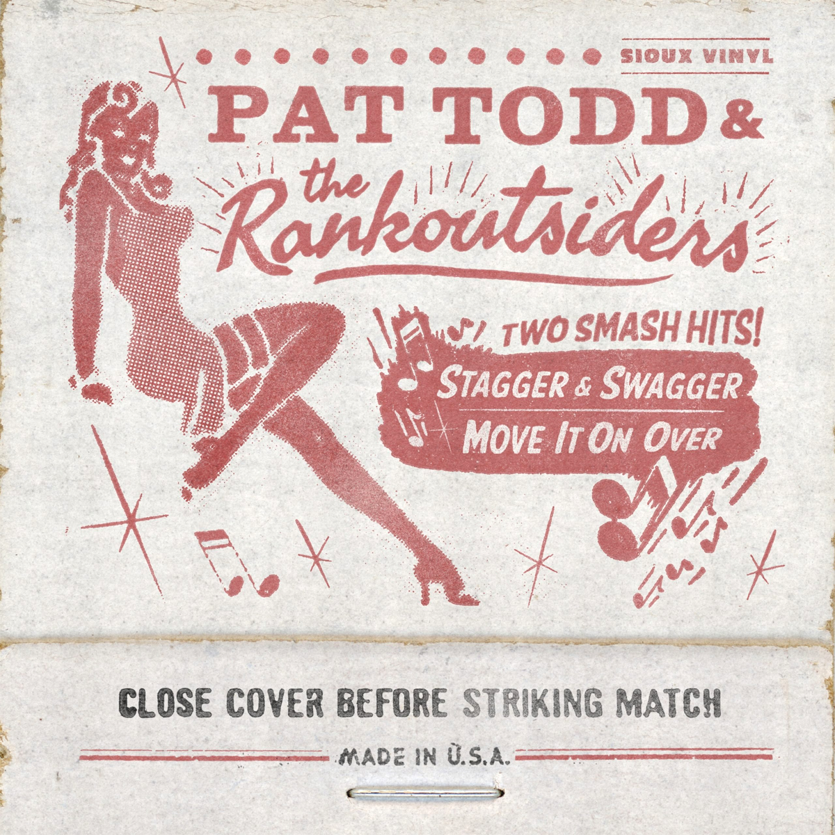 Pat Todd & The Rankoutsiders- Stagger & Swagger 7" ~RARE WHITE WAX!