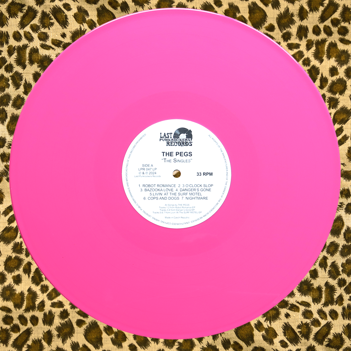 The Pegs- The Singles LP ~REISSUE / RARE HOT PINK WAX!