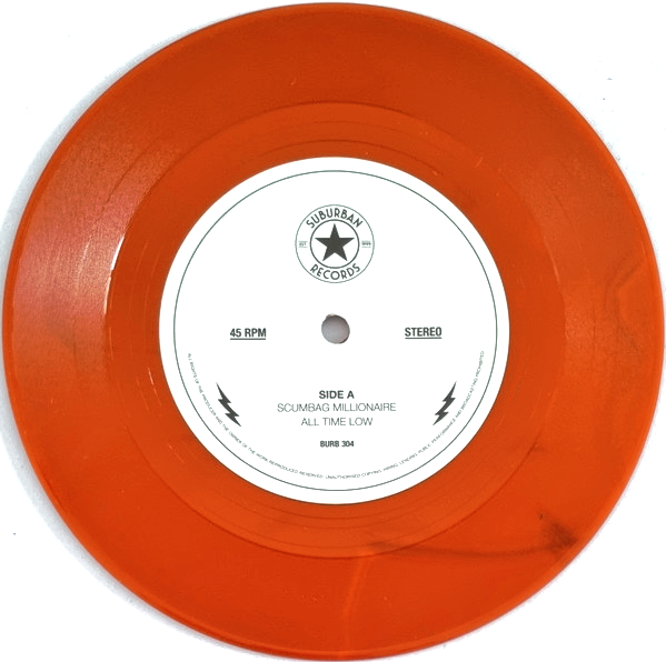 Scumbag Millionaire- All Time Low 7" ~HELLACOPTERS / RARE METALLIC BRONZE WAX!