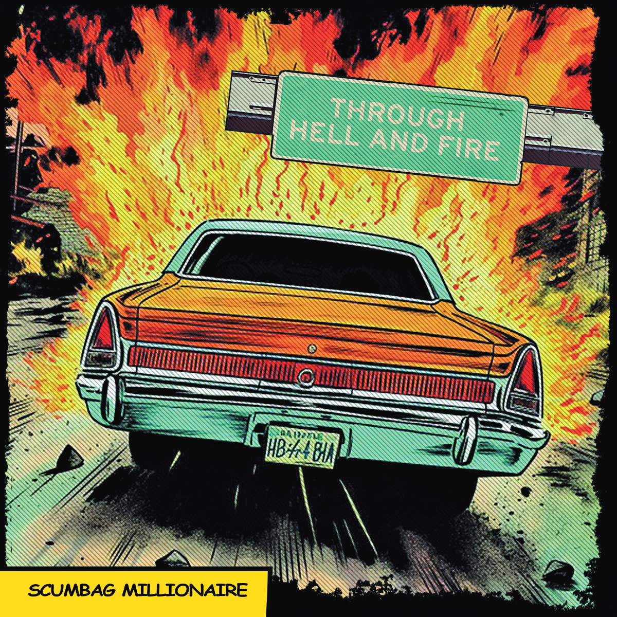 Scumbag Millionaire- Through Hell And Fire 7" ~HELLACOPTERS!
