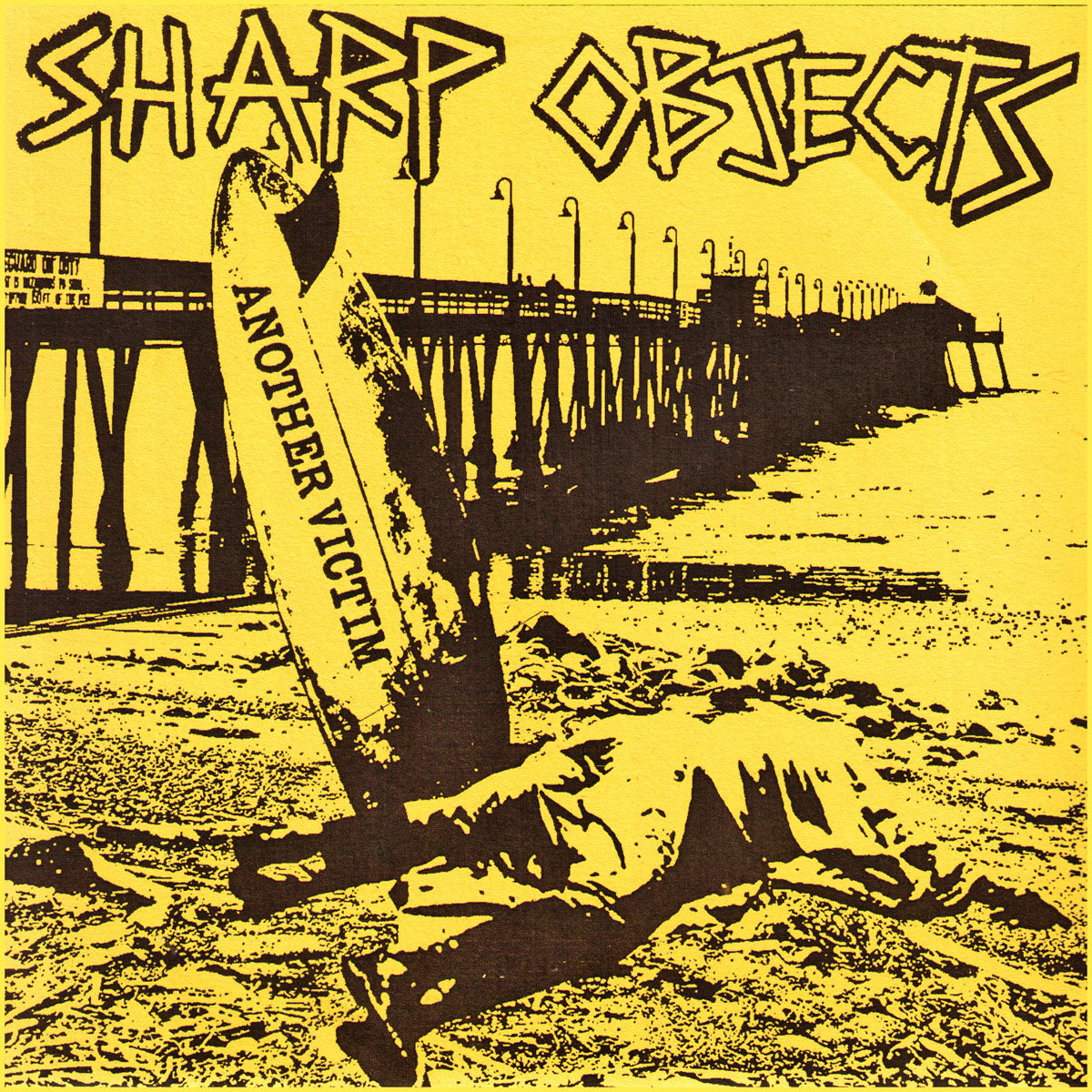 Sharp Objects- Another Victim 7" ~REISSUE /  RARE CLEAR WAX: EX BRIEFS + BODIES!