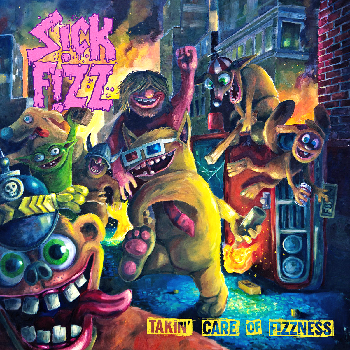 Sick Fizz- Takin’ Care Of Fizzness LP ~RARE SOUR GRAPE PURPLE WAX!