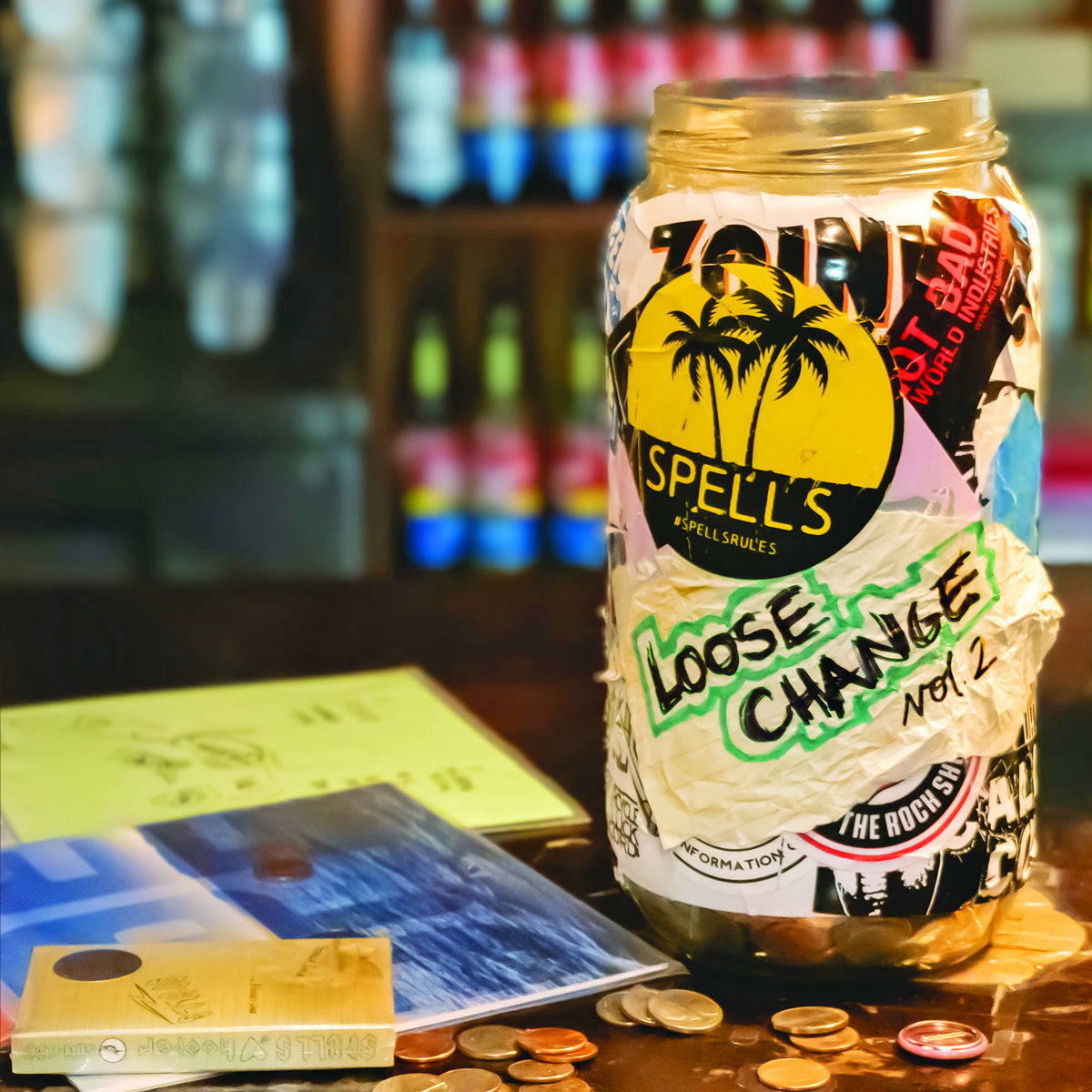 Spells- Loose Change Vol. 2 LP ~RARE TRANSPARENT TURQUOISE WAX!