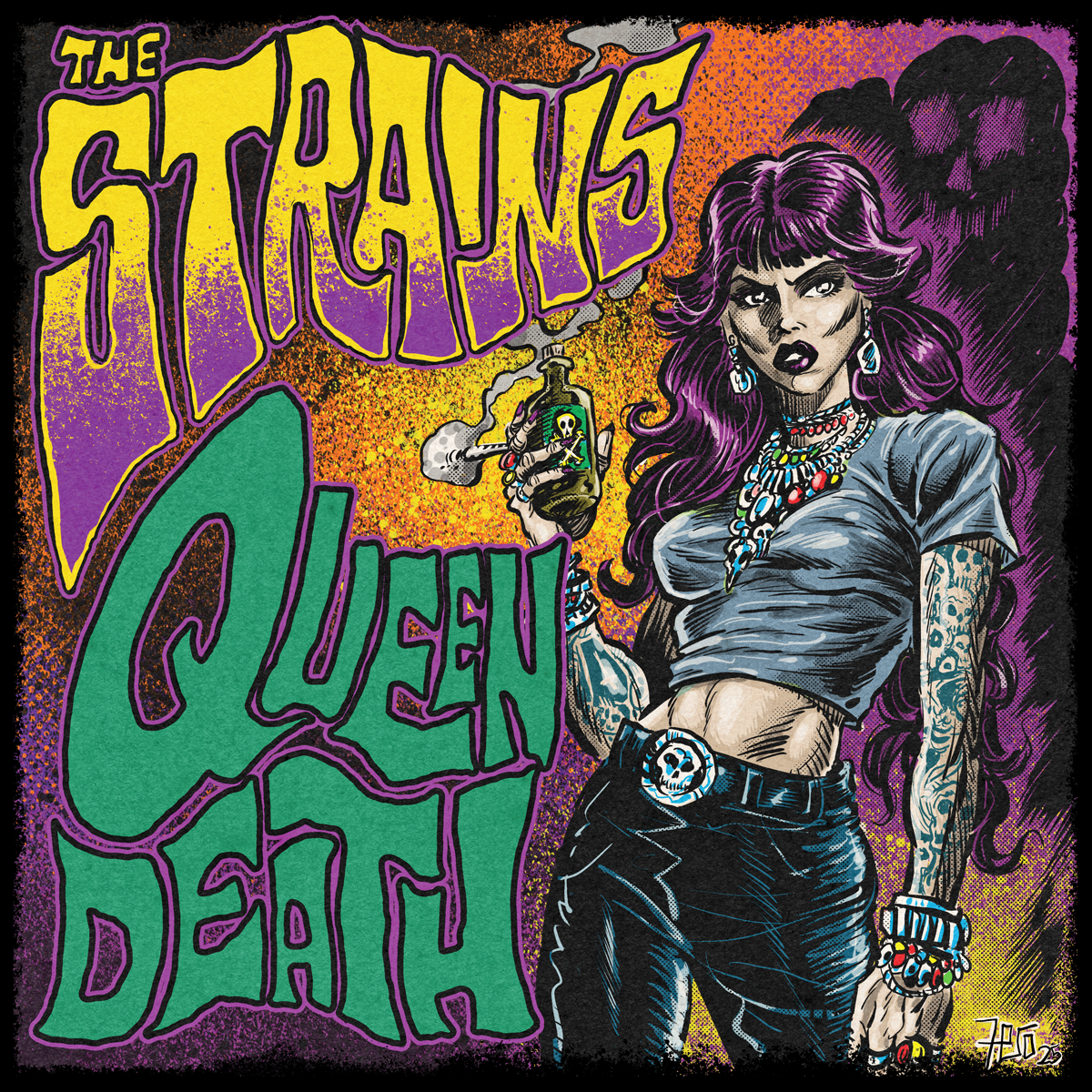 The Strains- Queen Death CD ~W/ 2 UNRELEASED BONUS TRACKS!