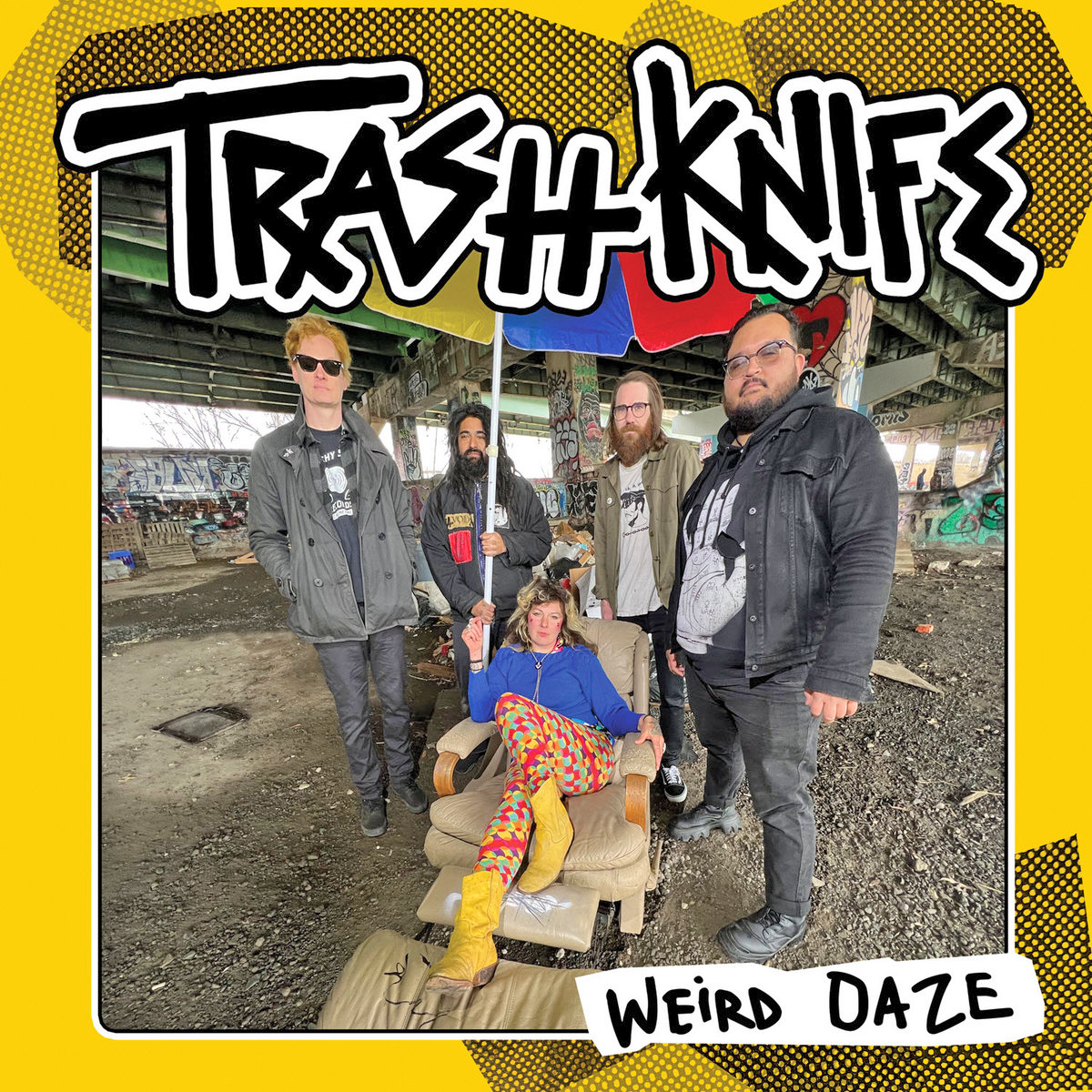 Trash Knife- Weird Daze LP ~RARE CANARY YELLOW WAX!
