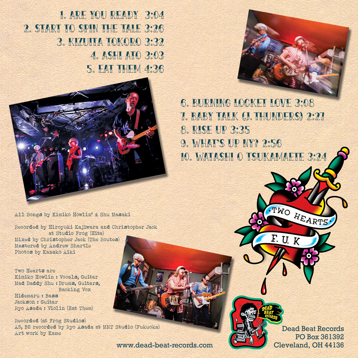 Two Hearts- F.U.K CD ~EX TITTY TWISTER!
