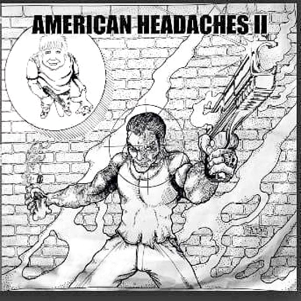 V/A- American Headaches II LP ~REISSUE: WRETCHED ONES / RARE RED WAX!