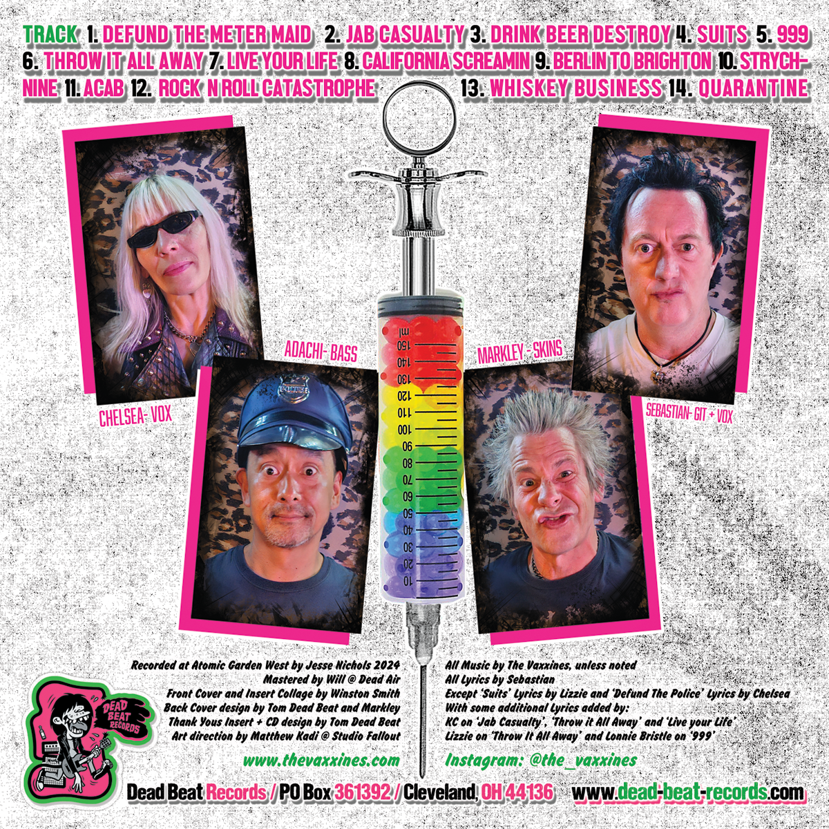 The Vaxxines- S/T CD ~WITH BONUS TRACK / EX STRYCHNINE + ECONOCHRIST!