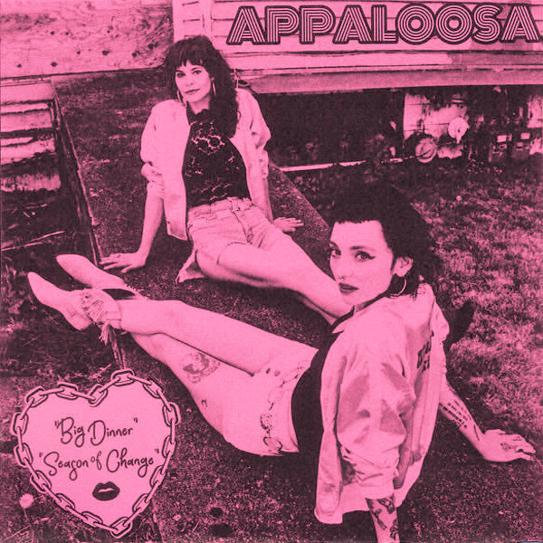 BBQT / Appaloosa- Split 7" ~RARE PINK AND BLACK COVER / OUT OF RRINT!