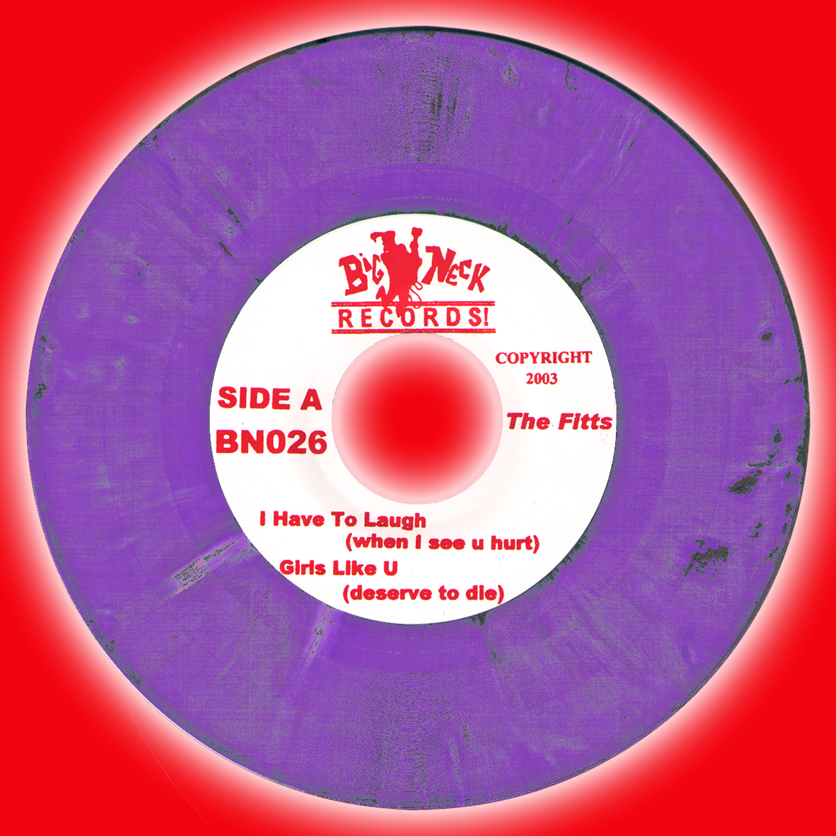 Fitts- I Have To Laugh 7" ~PRE LOST SOUNDS WITH JAY REATARD / RARE PURPLE MARBLE WAX!