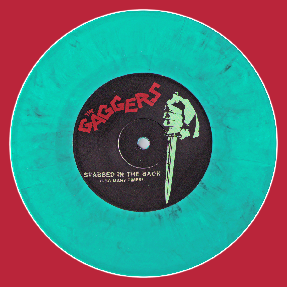 Gaggers- Shockwave 7" ~RARE TURQUOISE MARBLE WAX / WANDA RECORDS!