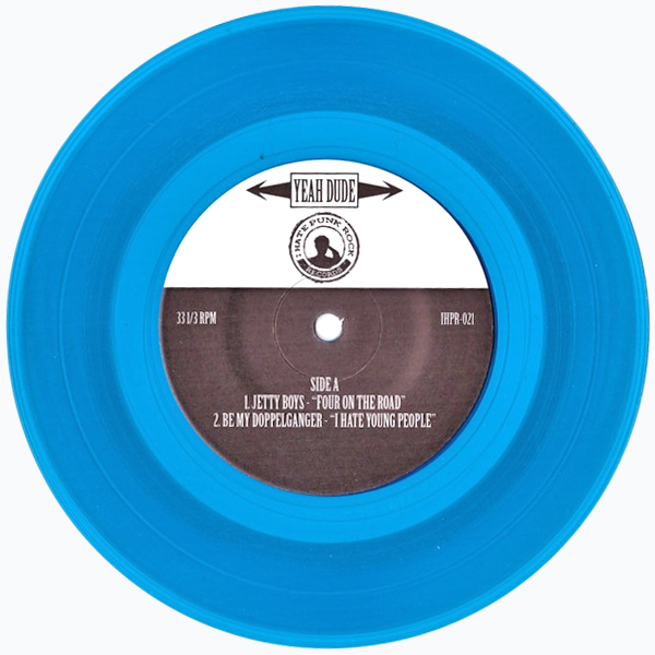 Jetty Boys / Be My Doppelganger- Split 7” ~RARE BLUE VINYL / EX LEG HOUNDS!