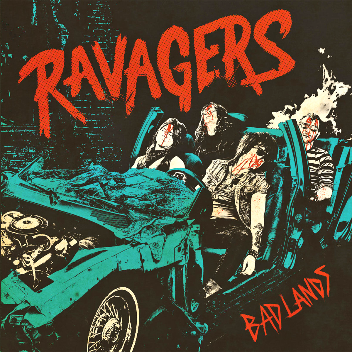 Ravagers- Badlands LP ~WANDA RECORDS / RARE OPAQUE BLUE WAX!
