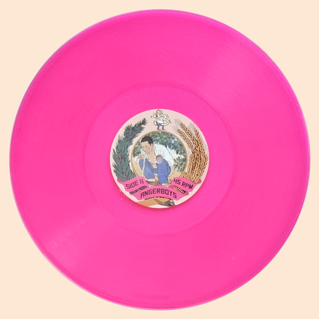 Angerboys- How To Profit From The Panic LP ~RARE NEON PINK WAX!