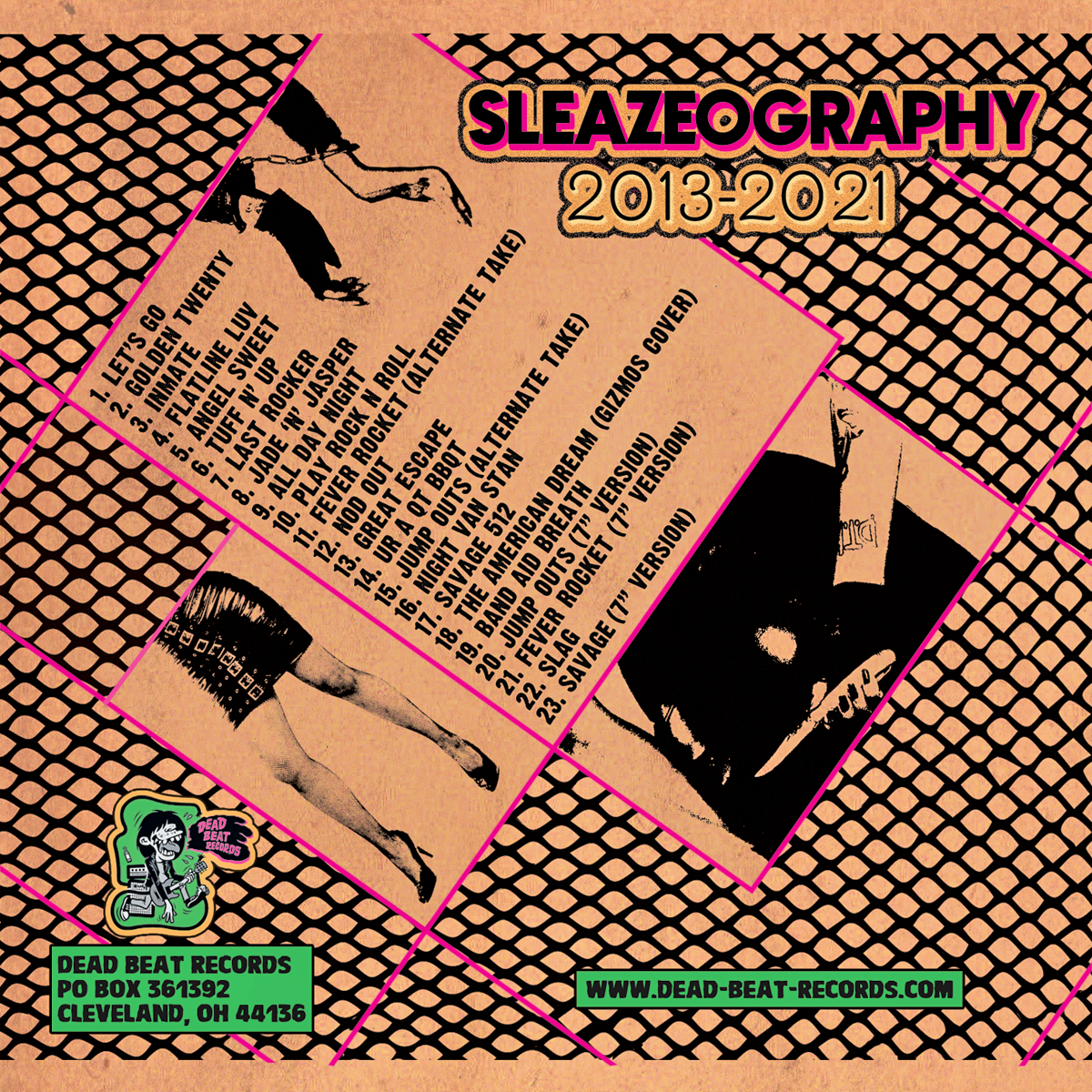 BBQT- Sleazeography 2013 - 2021 CD ~REISSUE W/ 5 UNRELEASED BONUS TRACKS!