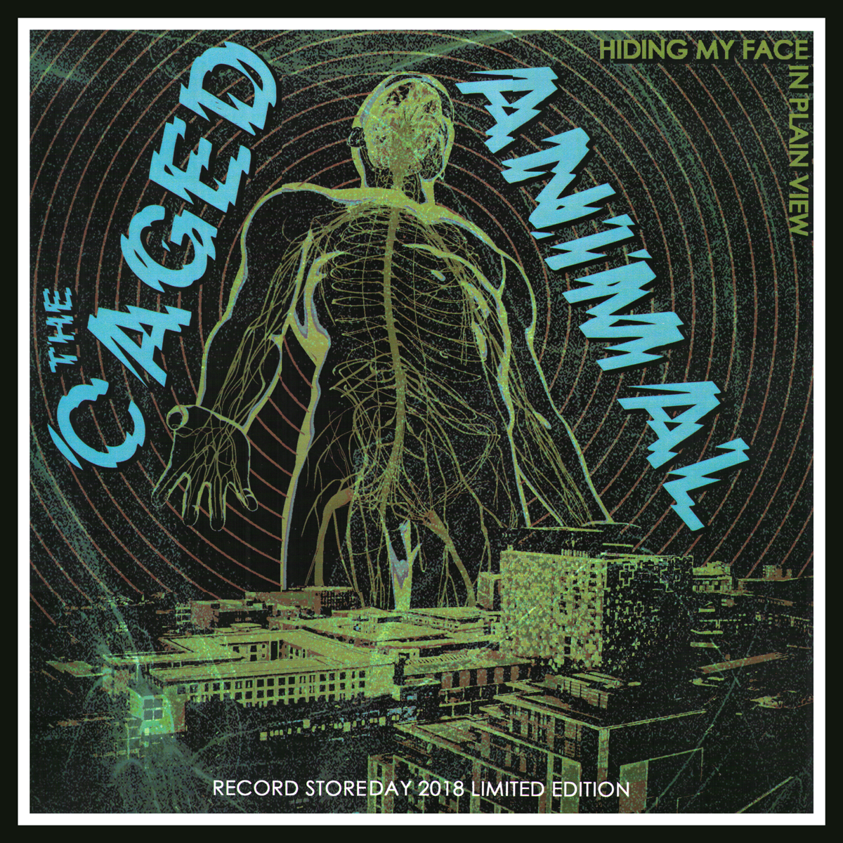 Caged Animal- Hiding My Face In Plain View LP ~RAREST COVER LTD TO 20 NUMBERED COPIES!