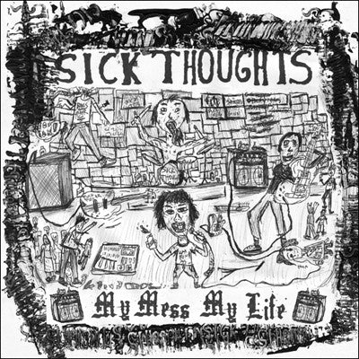 SICK THOUGHTS- My Mess My Life LP ~ COLLECTORS PACK LTD TO 100! - Dead Beat - Dead Beat Records - 2