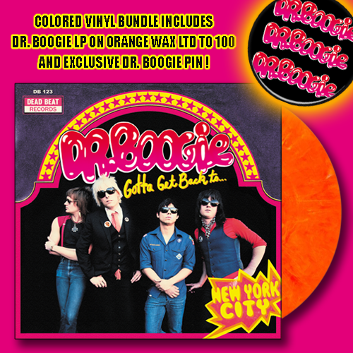Dr. Boogie- Gotta Get Back To New York City LP ~LTD TO 100 ON ORANGE WAX! - Dead Beat - Dead Beat Records - 1