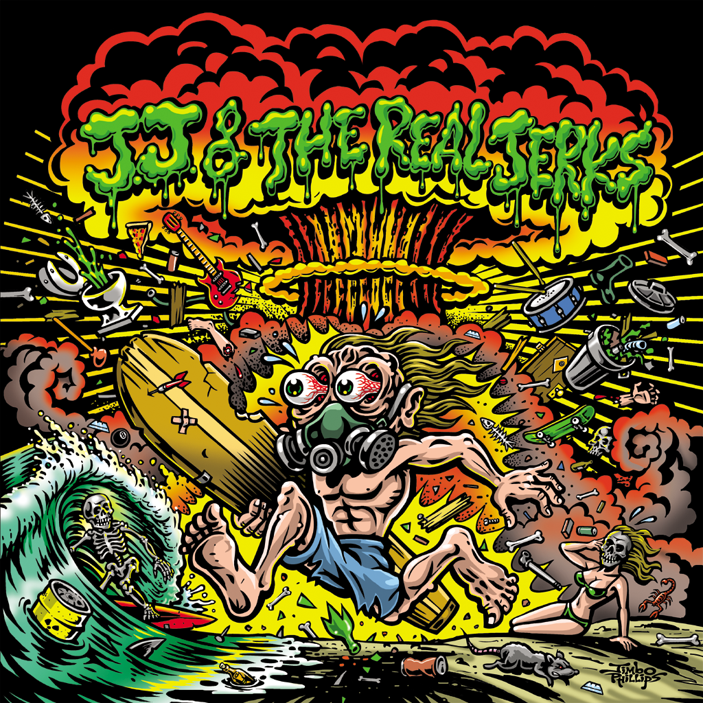 JJ & The Real Jerks- Back To The Bottom LP ~BLUE VINYL + DIE-CUT STICKER BUNDLE LTD TO 100!