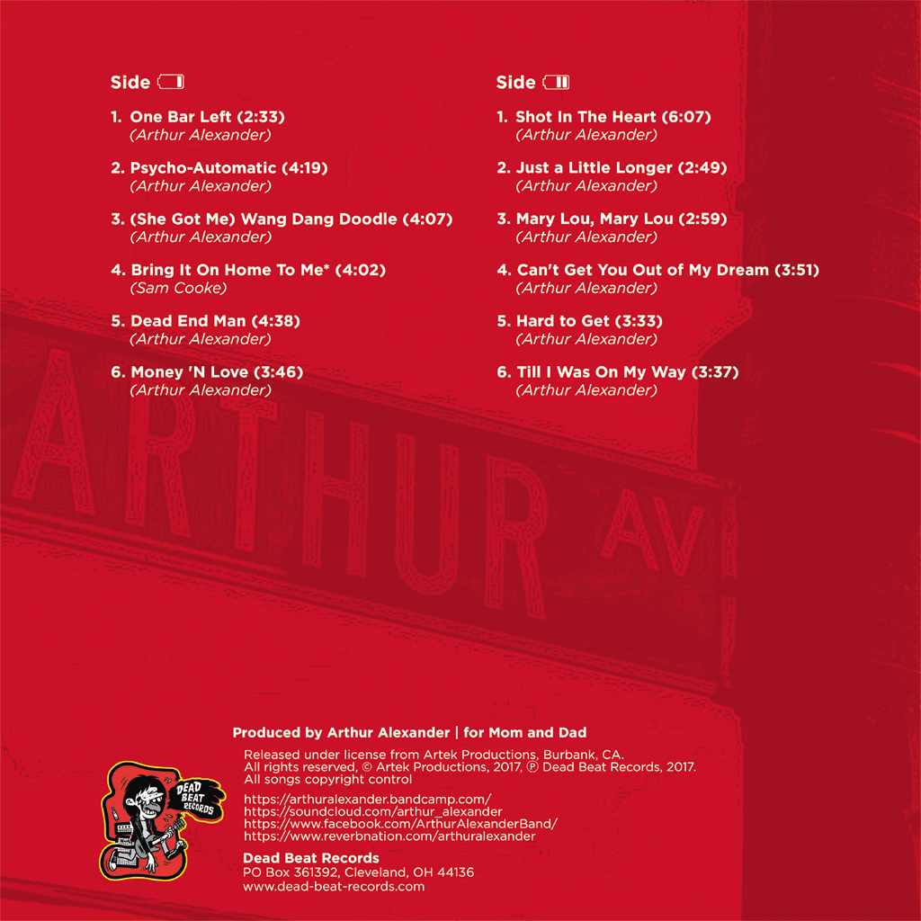 Arthur Alexander- One Bar Left LP ~RARE RED VINYL LTD TO 100!