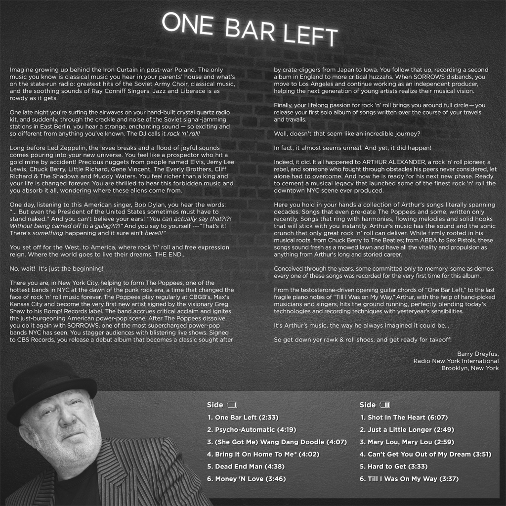 Arthur Alexander- One Bar Left LP ~RARE RED VINYL LTD TO 100!