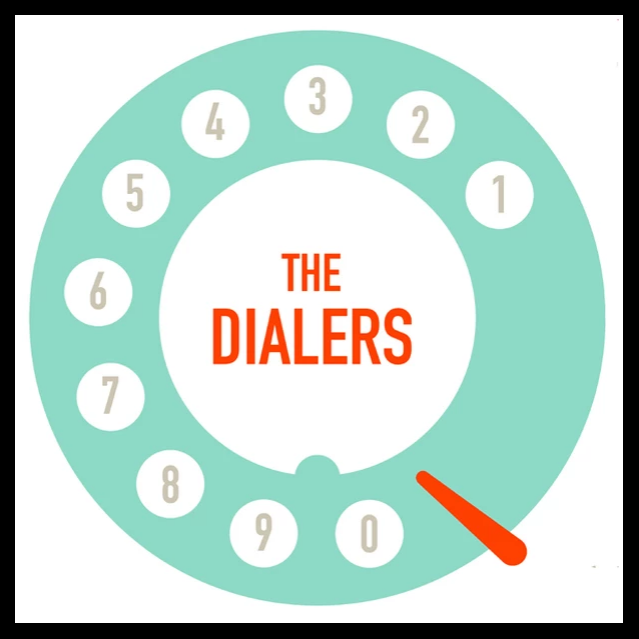 The Dialers- S/T LP ~VERY RARE TEAL DIALER ALTERNATE COVER LTD TO 30!