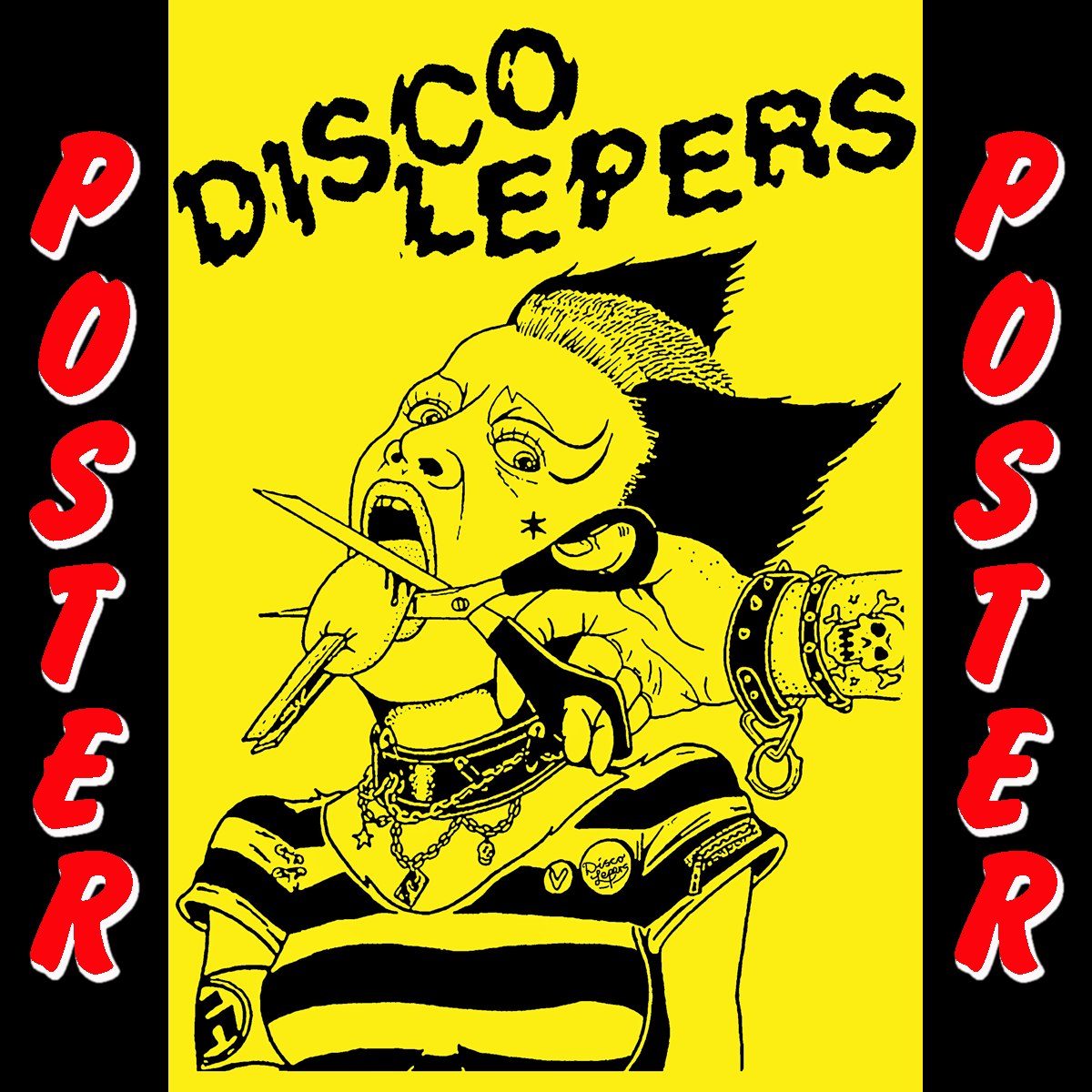 Disco Lepers- Sophisticated Shame LP ~RARE MICKEY COVER LTD TO 25 COPIES WITH POSTER!