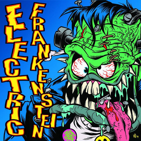 Electric Frankenstein / Klobber- Split 7" ~RARE GHOST HIGHWAY RECORDINGS!