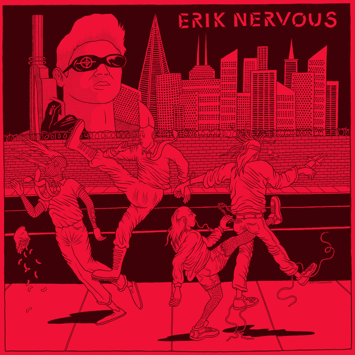 Eric Nervous / Neo Neos- Split 7” ~LUMPY / RARE 150 HAND NUMBERED!